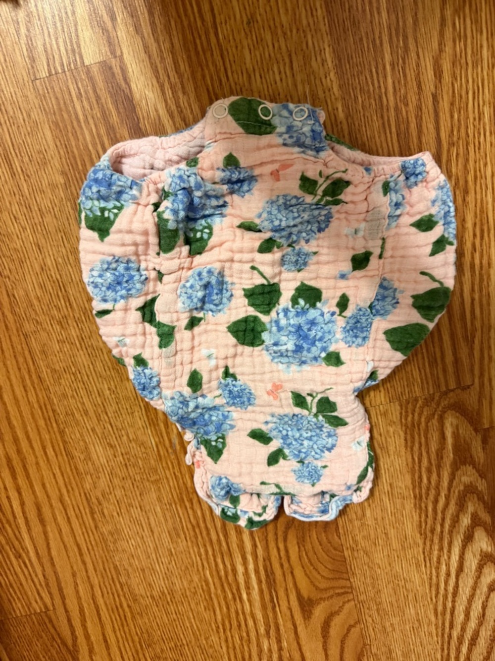 Angel Dear Pink Floral Hydrangea One-Piece